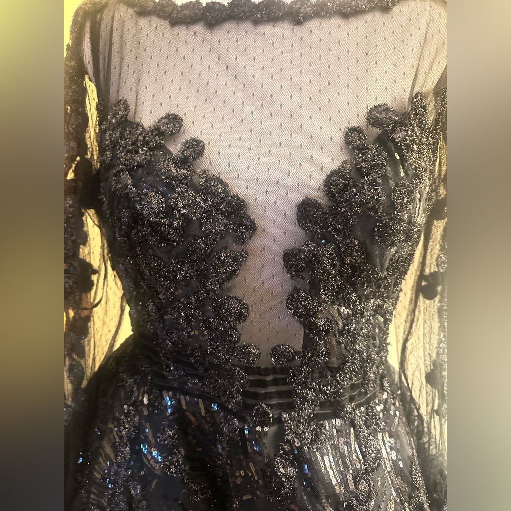 Nwt! Azzure Couture Fully Sequined Ballgown — image 6 of 8